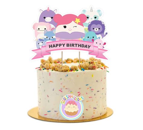 Squishmallows Cake Topper, Handmade