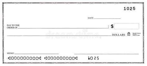 Blank Check with False Numbers Stock Photo - Image of financial ...