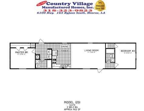 Mobile Home Layouts 14x70 - New Home Plans Design