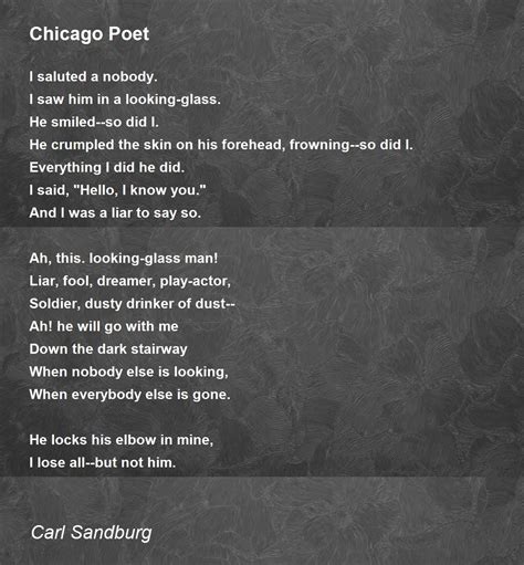 Chicago Poet Poem by Carl Sandburg - Poem Hunter