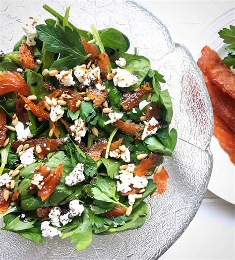 Candied Salmon, Chia & Goat Cheese Salad - {Dietetic Directions}