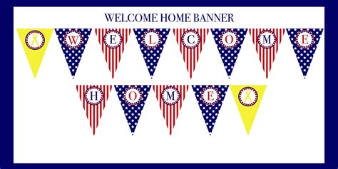 Kelly's Cottage Shoppe: Military Welcome Home Banner