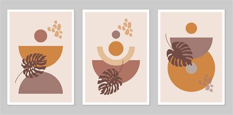 A set of abstract posters. 14273402 Vector Art at Vecteezy