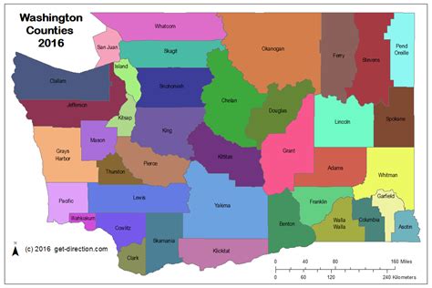 Counties In Washington State Map - Map