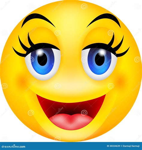 Smile Emoticon With Tongue On Yellow Background Stock Photo ...