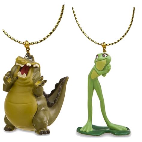 Louis Alligator Crocodile & Princess Tiana As Frog Ornament PVC Figure ...