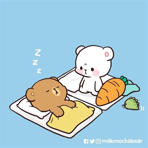 Milk & Mocha on Twitter | Cute bear drawings, Cute love cartoons, Cute ...