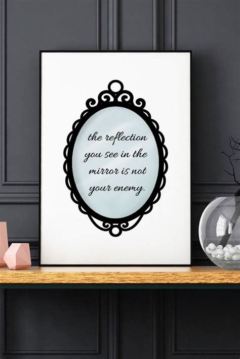 Reflection Short Mirror Selfie Quotes - Wall Leaflets