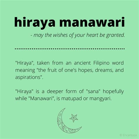 Encantaza - "Hiraya Manawari" May the wishes of your...