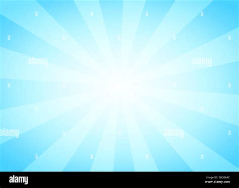 Light Blue Abstract Background with Vintage Rays and Glow. Vector ...