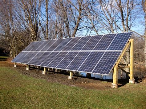 It's possible to build your own wood groundmount for your solar system ...