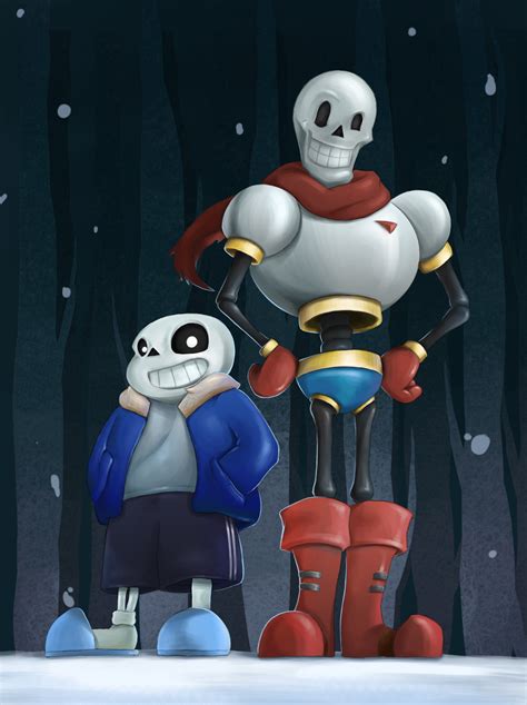 Undertale fanart: Sans and Papyrus by Kurareo on DeviantArt