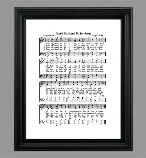 Stand Up, Stand up for Jesus Hymn Lyrics Hymnal Sheet Sheet Music Home ...