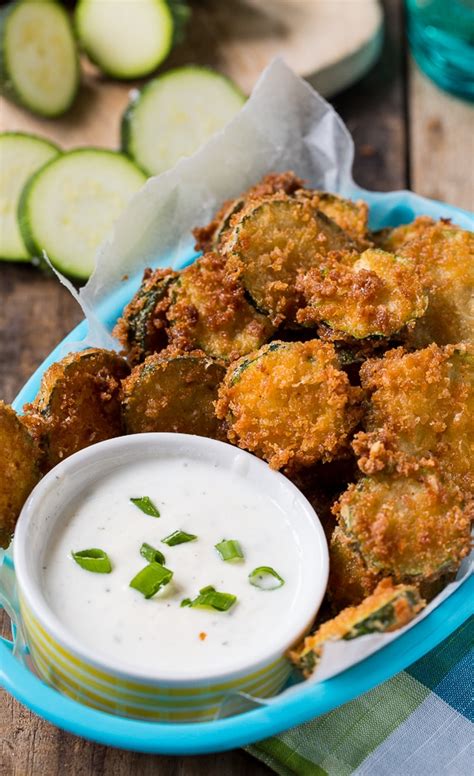 Fried Zucchini Chips - Spicy Southern Kitchen