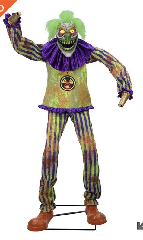 6 Ft - Mr. Nozzles Clown Halloween animatronic 2022 Brand New in Box ...