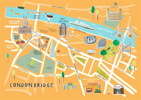 Map Of London Tower Bridge - United States Map