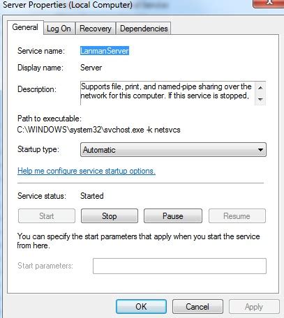 windows 7 - How do I start the Workstation Service so I can use `net ...