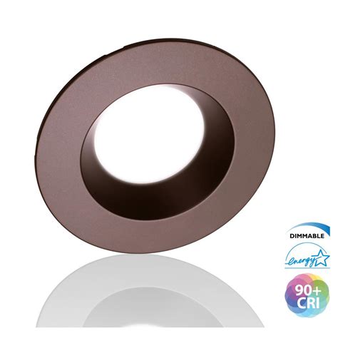 NICOR 5/6 in. 2700K Oil Rubbed Bronze Integrated LED Recessed Retrofit ...