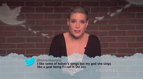 Halsey from Celebrity Mean Tweets From Jimmy Kimmel Live! | E! News