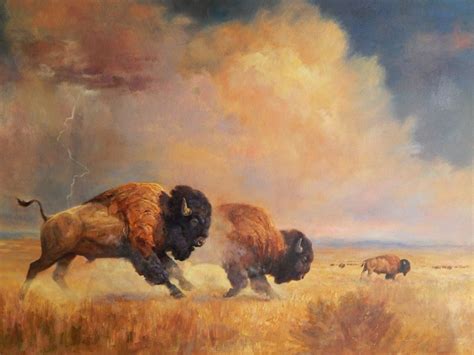 Bison Art - Animal Paintings | Dave Merrill Art