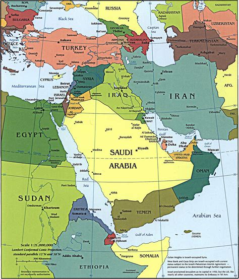 Map Of Israel And Russia