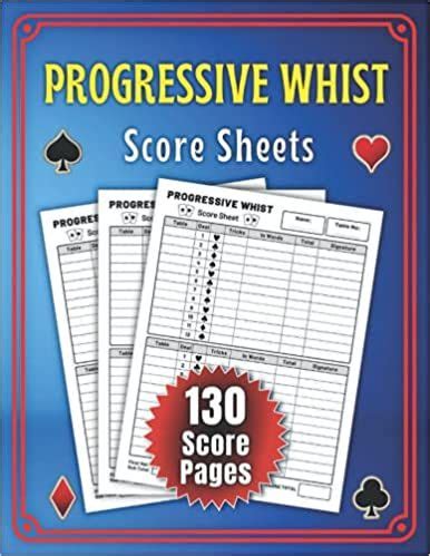 Progressive Whist Score Sheets: Progressive Whist Score Sheet For ...