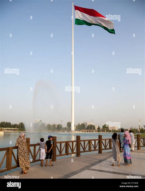 Dushanbe Flagpole, Tajikistan Stock Photo - Alamy