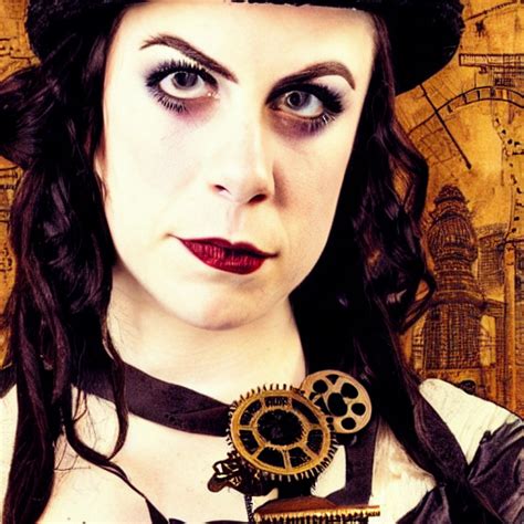 prompthunt: portrait of emily hampshire in steampunk cosplay