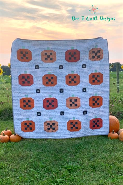 Pumpkin Quilt Pattern - Pumpkin Patched - Bre T Quilt Designs