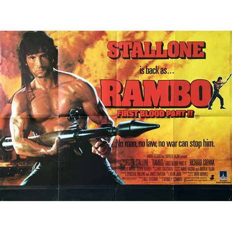 RAMBO - FIRST BLOOD PART II Movie Poster 30x40 in.