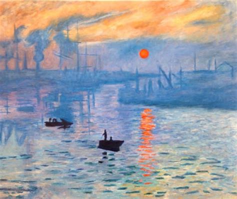 Hand Painted Claude Monet Impression Sunrise Painting | Etsy