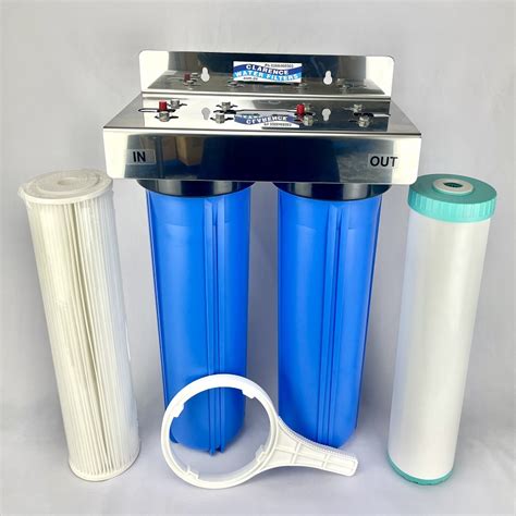 Tank or Rural Large Twin Whole of House Water Filter System Reusable ...