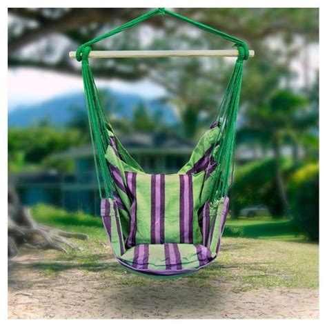 Sorbus Hanging Rope Hammock Chair Swing Seat For Any Indoor Or Outdoor ...