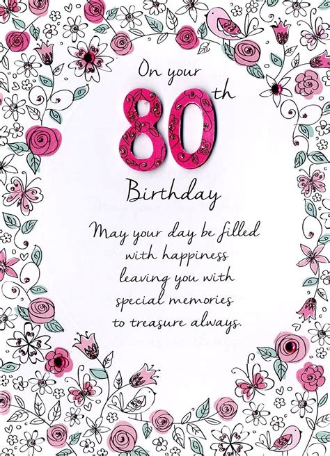 Pin by Charlene Shaw on 80th Birthday | Birthday wishes greeting cards ...