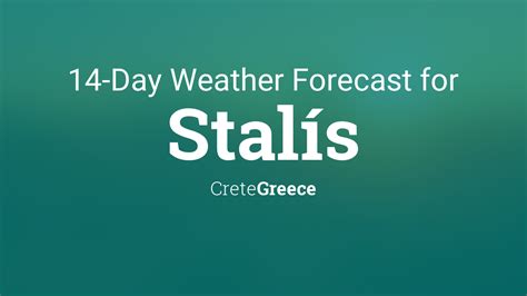 Stalís, Greece 14 day weather forecast