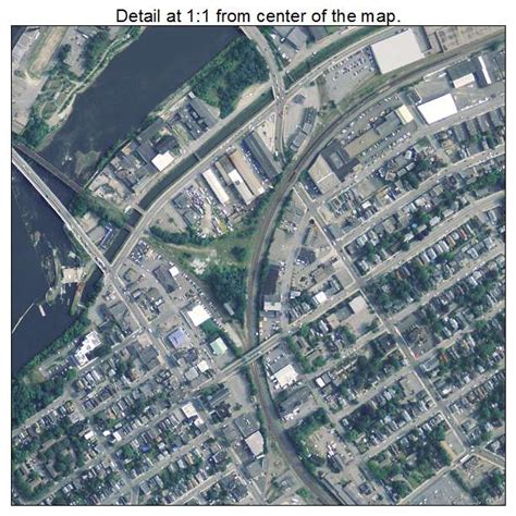 Aerial Photography Map of Lawrence, MA Massachusetts