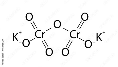 Chemical structure of potassium dichromate (potassium dichromate ...