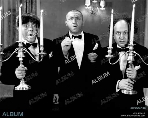 CURLY HOWARD, LARRY FINE, MOE HOWARD and THE THREE STOOGES in SPOOK ...