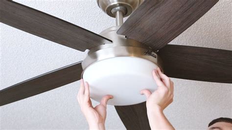 Installing a ceiling fan where a light fixture exists & Hunter Fan