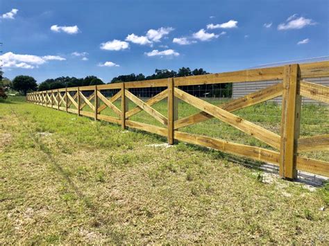 Brand new cross buck wood fence | Wood fence, Farm fence, Backyard fences