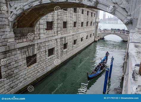 Venice, Italy: the Bridge of Sighs from Inside the Doges Palace ...