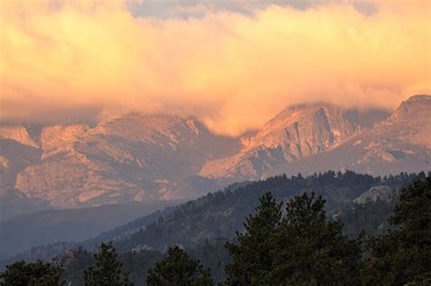 Sunrise over Rocky Mountain National Park. Photo by Pam Klein. Colorado ...