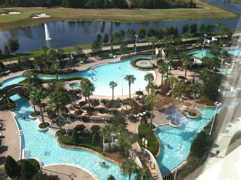 View of pool area from my room - Picture of Hilton Orlando Bonnet Creek ...