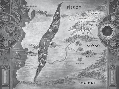 Shadow and Bone | Fantasy map, The grisha trilogy, Six of crows