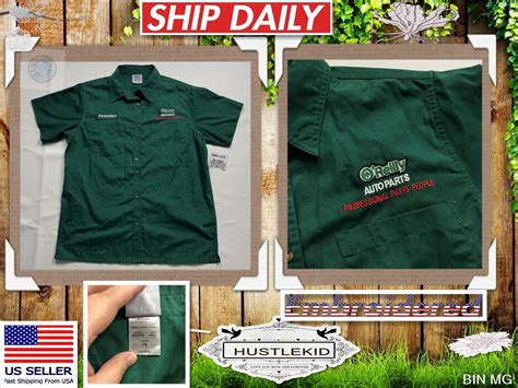 Official O'REILLY Auto Parts Employees Button Work Shirt Embroidered ...