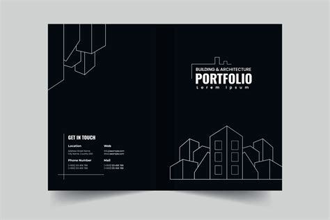 Building And Architecture Portfolio Cover Template And Brand Guideline ...