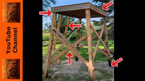 The BEST DIY deer blind tower + 5 Tips - YouTube