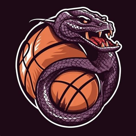 Premium AI Image | Snake wrapped around a basketball ball