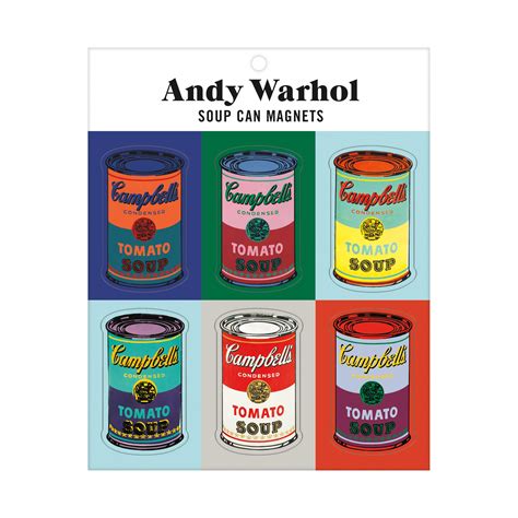 Buy Andy Warhol Soup Can Magnet Set – Artistic Refrigerator Magnets ...