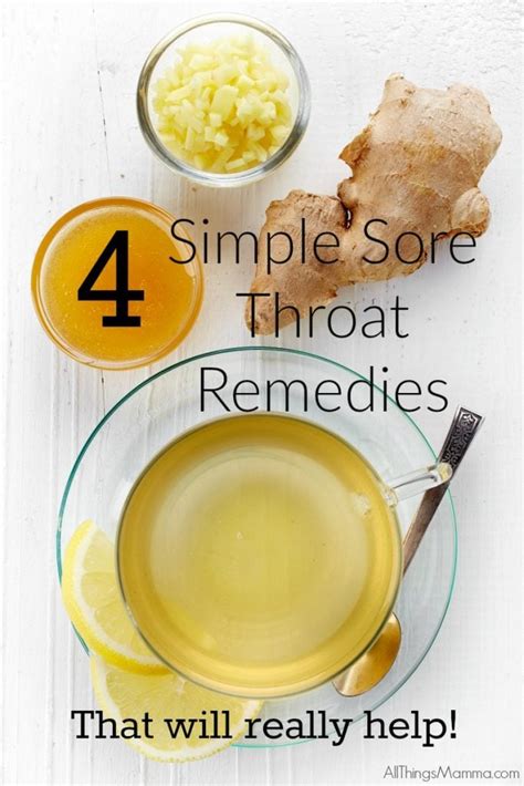 4 Simple Sore Throat Remedies